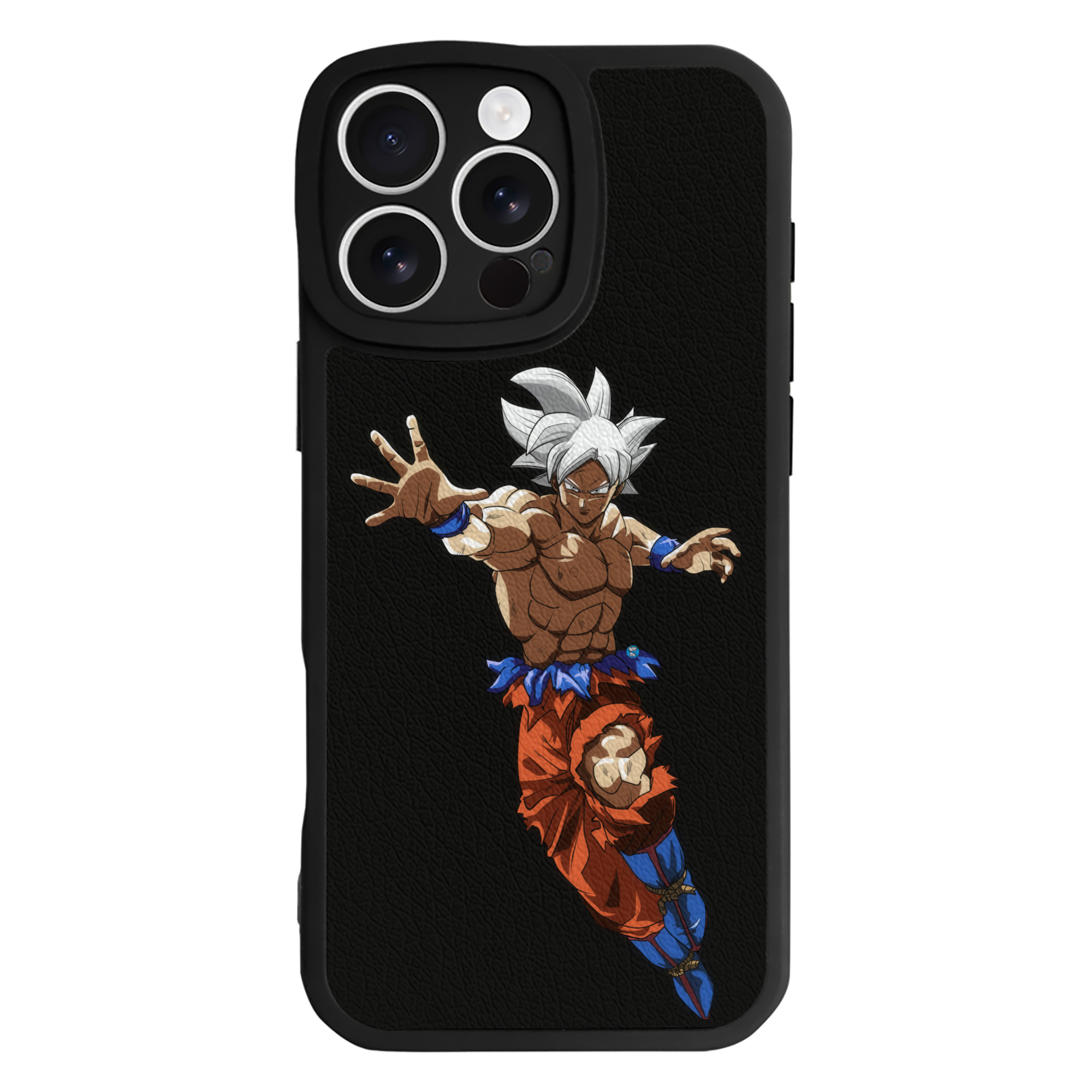 （画像用） ドラゴンボール 孫悟空（そん ごくう）Son Goku カカロット DRAGON BALL Kakarotto 【iPhone 16シリーズ対応】シリコンスマホケース（レザー調） 材質：シリコン